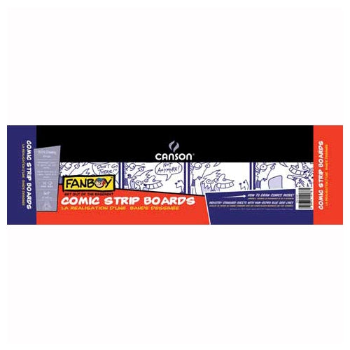 Canson Fanboy Comic Strip Daily Boards - 5"x17" 14 Sheet Pad Canson Fanboy Comic Strip Daily Boards - 5"x17" 14 Sheet Pad