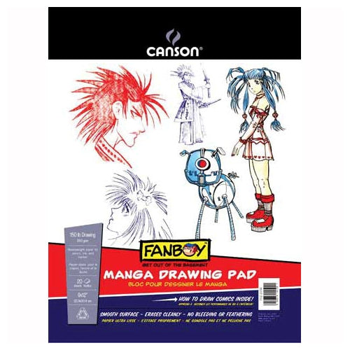 Canson Fanboy Manga Drawing Pad - 9"x12" 20 Sheet Pad Canson Fanboy Manga Drawing Pad - 9"x12" 20 Sheet Pad