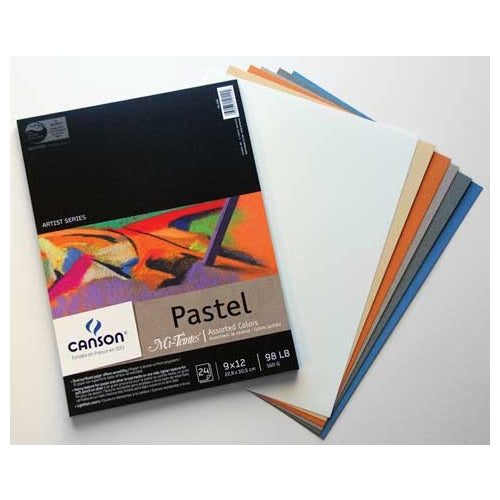 Canson Mi-Teintes Paper Pads 9"x12" Gray - 24 Sheet Pad