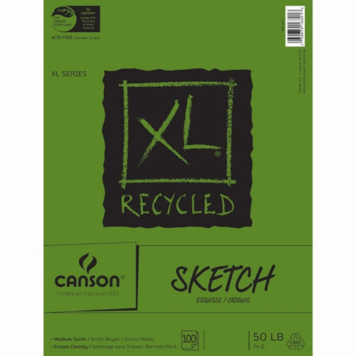 Canson XL Recycled Sketch Pad 9"x12" (100 Sheets/Wire Bound)