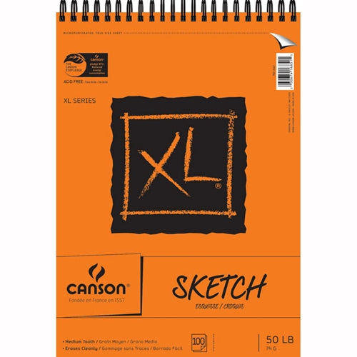 Canson XL Sketch Pad 5.5"x8.5" (100 Sheets/Tape Bound)