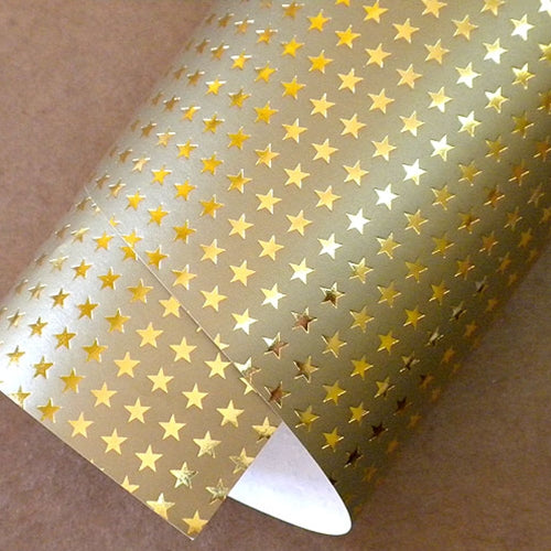Holiday Paper &amp; Wrap - Gold Stars 20"x27" Sheet Holiday Paper &amp; Wrap - Gold Stars 20"x27" Sheet