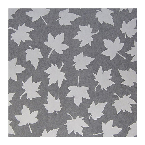 Thai Sheer Silhouettes - White Maple Leaves - 25"x37" Sheet Thai Sheer Silhouettes - White Maple Leaves - 25"x37" Sheet