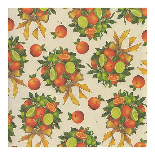 Rossi Decorative Paper - Bunches of Oranges &amp; Limes 28"x40" Sheet Rossi Decorative Paper - Bunches of Oranges &amp; Limes 28"x40" Sheet