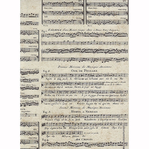 Rossi Decorative Paper - Musical Score 28"x40" Sheet Rossi Decorative Paper - Musical Score 28"x40" Sheet