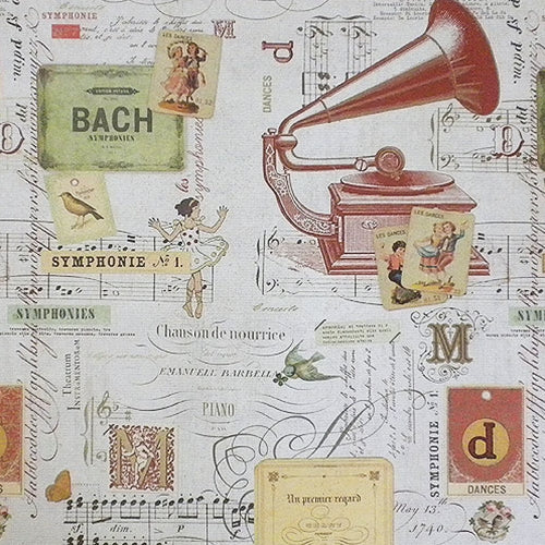 Rossi Decorated Papers from Italy - Collage of Dances 28"x40" Sheet Rossi Decorated Papers from Italy - Collage of Dances 28"x40" Sheet