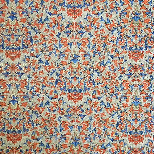 Rossi Decorated Papers from Italy - Lillies, Florentine Style 28"x40" Sheet Rossi Decorated Papers from Italy - Lillies, Florentine Style 28"x40" Sheet
