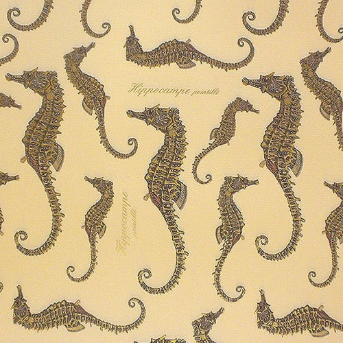 Rossi Decorative Paper from Italy- Seahorses 28x40 Inch Sheet Rossi Decorative Paper from Italy- Seahorses 28x40 Inch Sheet