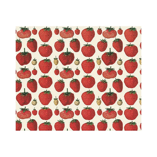 Rossi Decorative Paper from Italy- Strawberries 28x40 Inch Sheet Rossi Decorative Paper from Italy- Strawberries 28x40 Inch Sheet