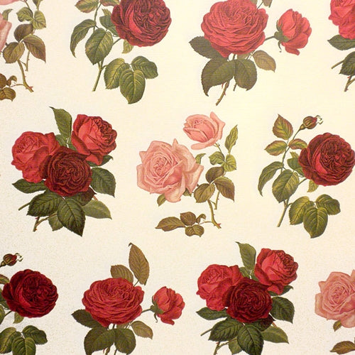 Rossi Decorative Paper from Italy- Roses 28x40 Inch Sheet Rossi Decorative Paper from Italy- Roses 28x40 Inch Sheet