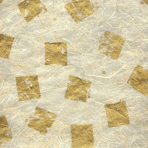 Thai Abaca- Metallic Gold on Natural 25x37 Inch Sheet Thai Abaca- Metallic Gold on Natural 25x37 Inch Sheet