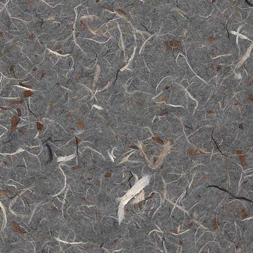 Thai Chunky Chiri with Kozo- Grey 25x37 Inch Sheet Thai Chunky Chiri with Kozo- Grey 25x37 Inch Sheet