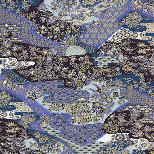 Purple &amp; Indigo Floral Pattern - 19"x25" Sheet Purple &amp; Indigo Floral Pattern - 19"x25" Sheet