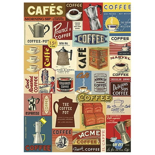 Cavallini Decorative Paper Sheet - Coffee  Cavallini Decorative Paper - Coffee 20"x28" Sheet