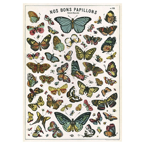 Cavallini Decorative Paper - Nos Bons Papillons 20"x28" Sheet Cavallini Decorative Paper - Nos Bons Papillons 20"x28" Sheet