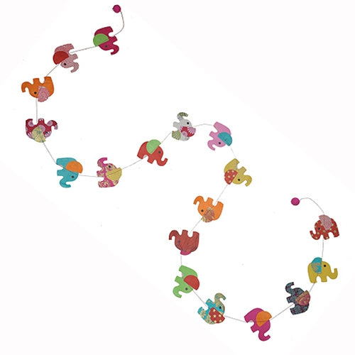 Decorative Paper Garland - Multicolor Elephants Decorative Paper Garland- Multicolor Elephants