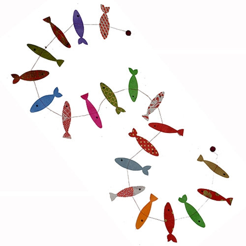 Decorative Paper Garland - Multicolor Fish Decorative Paper Garland- Multicolor Fish